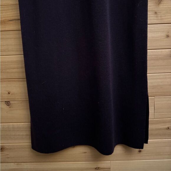 Vintage Talbots Size Medium Eggplant Purple Merino Wool  Maxi Dress - Picture 4 of 12
